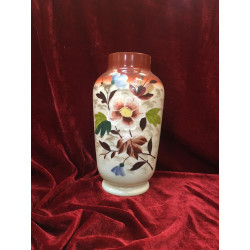 Vaso vetro opalino decorato