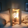 Industrial Design Lampada in legno