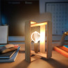 Industrial Design Lampada in legno