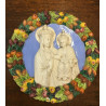 Placca Madonna incoronata con Bambino