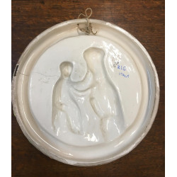 Placca Madonna incoronata con Bambino