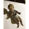 Coppia bambini in ceramica