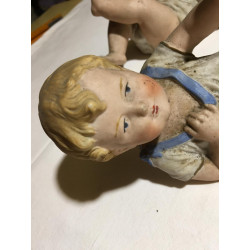 Coppia bambini in ceramica