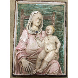 Placca Madonna con Bambino