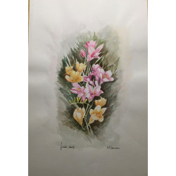 Acquerello floreale decorativo