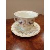 Tazza con piattino decorata GINORI