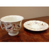 Tazza con piattino decorata GINORI