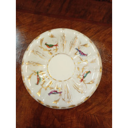 Tazza con piattino decorata GINORI
