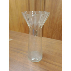 Vaso di Vetro Trasparente Vintage Bulbo Giacinto Narciso